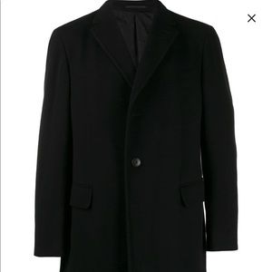 Z Zegna Black Overcoat